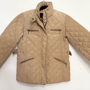 Zara Tan Quilted Kids Jacket